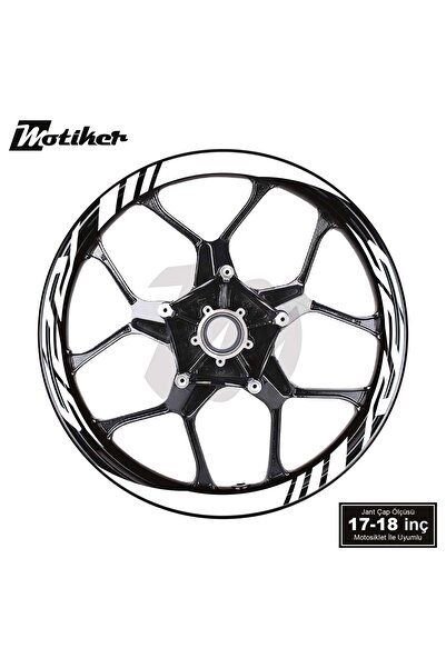 Motiker Yamaha R25 Geniş Jant Sticker Modeli 16'lı