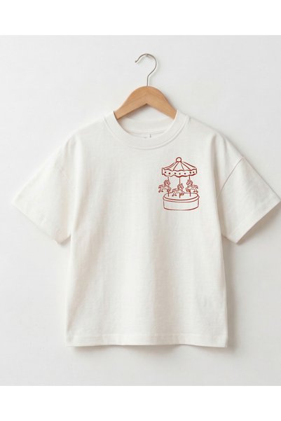 babytex Cool Kid's Club Printed Children's Oversize T-Shirt Unisex 100% Cotton Digital Print T-Shirt on Both Front and Back