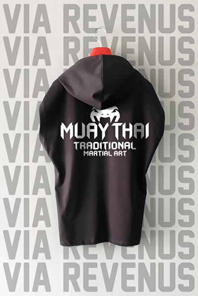 Vordevia Tricou sport din bumbac 100% cu glugă și mâneci scurte, imprimat faț...