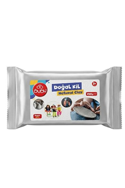 Bubu Doğal Kil Seramik Hamuru 250Gr Beyaz - 2 adet