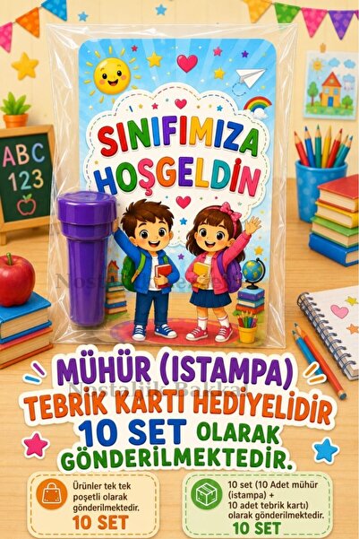 Nostaljik Lezzetler 10 Adet Okula Yeni Başlayan Öğrencilere Sınıfımıza Hoşgel...