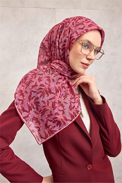 Silk Home Pamuk Poliester Mekani šal ljubičasta Cvetni dezen Protivklizno Tek...