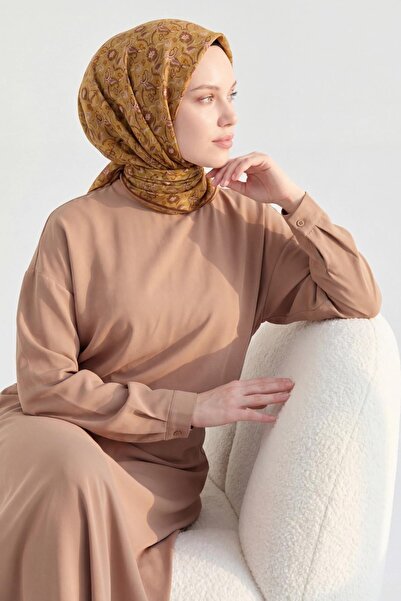 Silk Home Soft Scarf Garden Mustard 90X90