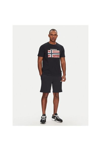 Napapijri Tricou bărbătesc NP0A4IE59411 Negru