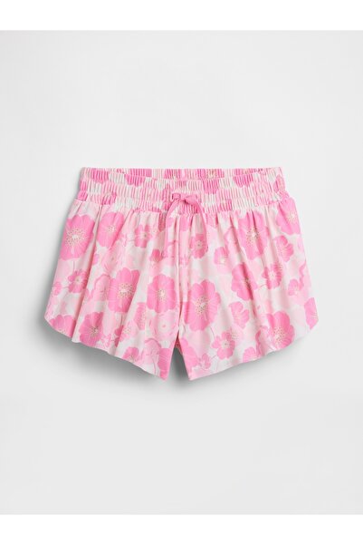 GAP Kız Çocuk Pembe Pull-On Kelebek Baskılı Şort