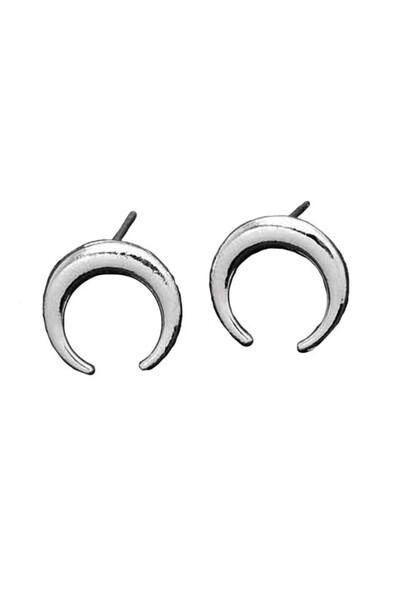 VeeShop Cercei argintii, semilune mici Moon Girl