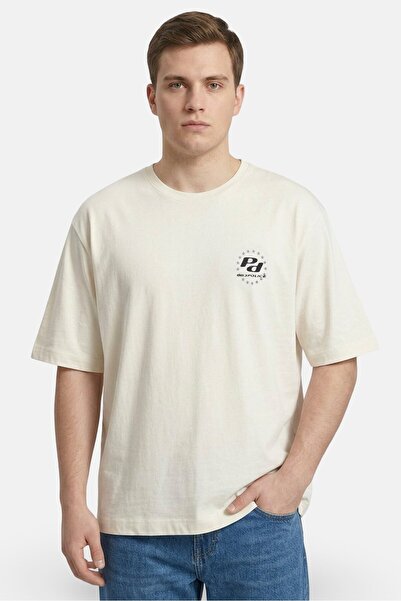 883 Police Men Crew Neck Short Sleeve Graphic Print T-Shirt, Off White