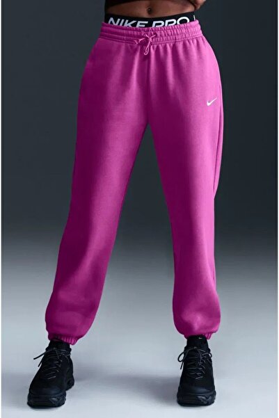 Nike Phoenix Fleece HR Oversize Womens Pant.Yüksek Bel Bol Kesim Kadın Eşofma...