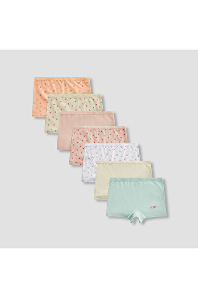 Juniors Pack of 7 Cotton Boxers with Print