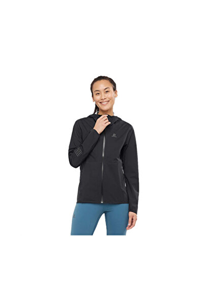 Salomon Bonatti Waterproof Women's Running Windbreaker Lc1652200 Black