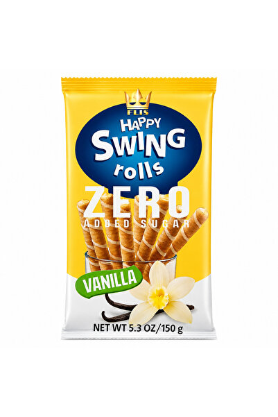 Happy Swing Zero – Rulouri crocante de napolitana cu crema de vanilie, fara z...