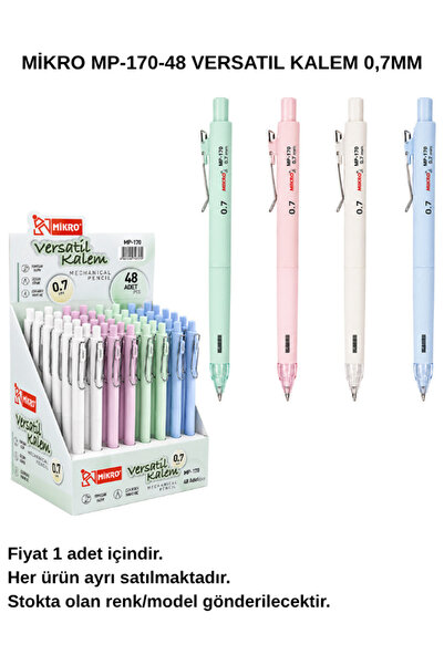 Mikro MP-170-48 قلم متعدد الاستخدامات 0.7 مم – قلم رصاص ميكانيكي، قلم كتابة مريح