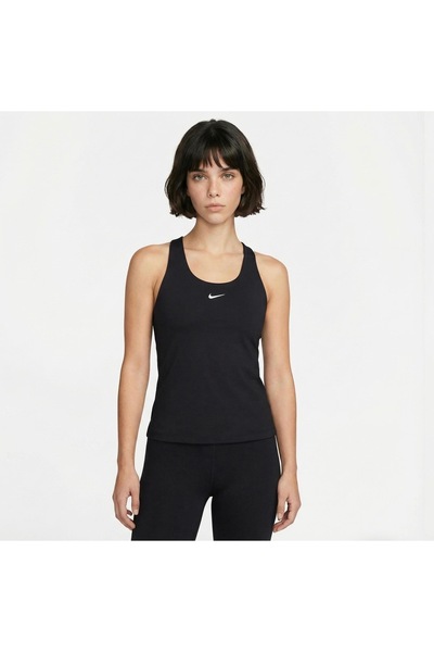 Nike Dri-Fit Swoosh Tank Kadın Dolgulu Siyah Atlet -KUZEY SPORT