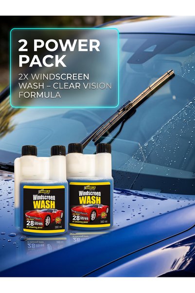 SHIELD Ultimate Car Care Kit Wash & Shine, Pack of 2, Premium Auto Detailing Set with Car Shampoo, Wax, Tyre Shine, Dashboard Polish, Microfiber Cloth & Wash Sponge, 2 Complete 6-Piece Kits
