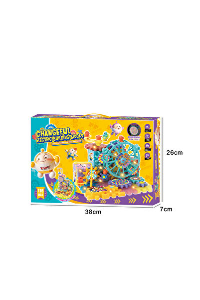 HESTİNYA TOYS Super Gears Dişli Çarklar Yapı Oyuncağı, Eğitici Oyuncak, Mantıksal Düşünme