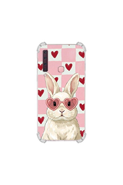 PrintiFy Samsung Galaxy A9 2018 ile Uyumlu Pembe Pötikare Serisi Pembe Zıpzıp...