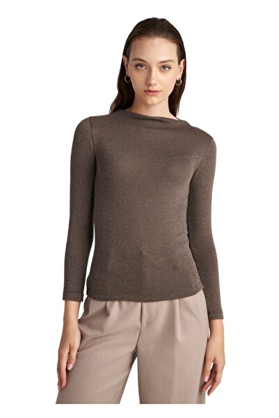 Staff Crystal Long Sleeve Top 63-300.052 – Chocolate - l