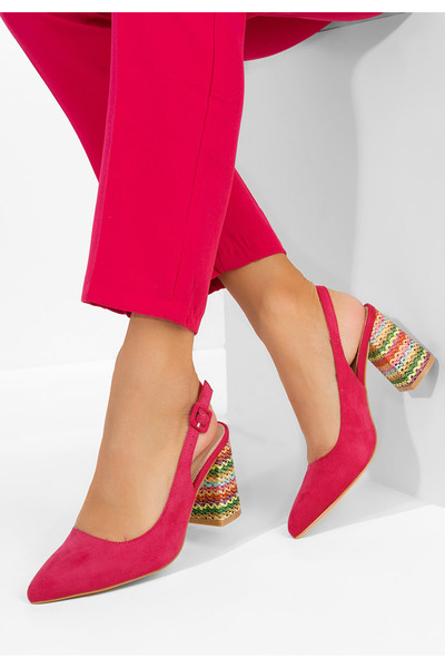 B T Shoes Αλεσιέλλα φούξια παπούτσια slingback
