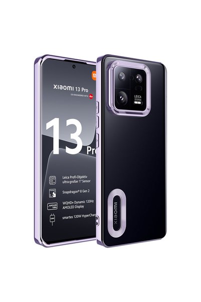 Pazarplus حافظة هاتف Xiaomi Mi 13 Pro مع حماية لعدسة الكاميرا وشعار يظهر، خفي...