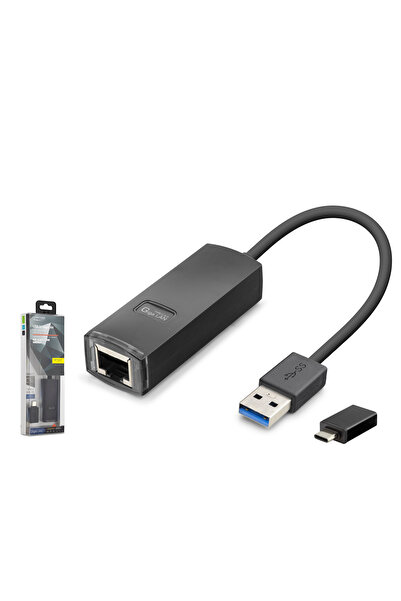 Skygo Usb 3.1 Usb Type-c Gen1 Ethernet Adaptör Gigabit Siyah LAN03