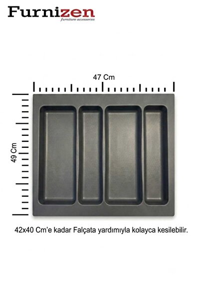 Furnizen 47x49 cm Çekmece İçi Kepçelik Organizer ( 42*40 Cm'e Kadar Kesilebil...