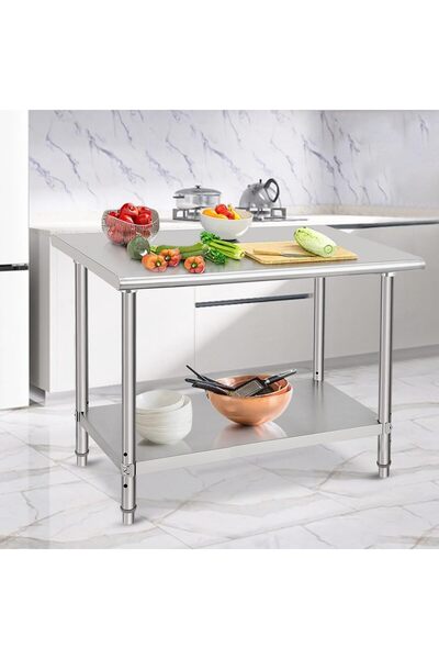 Garvee 48x30 Inch Stainless Steel Commercial Prep Table for Restaurant Hotel ...