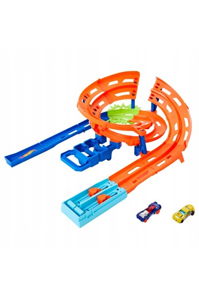 HOT WHEELS SET DE PISTĂ DE CURSE CU BUCLE CURATE + 2 mașini