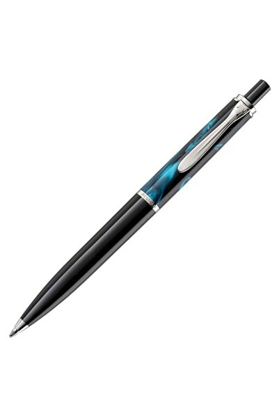 Pelikan قلم حبر جاف K205 بتصميم رخامي باللون البترولي