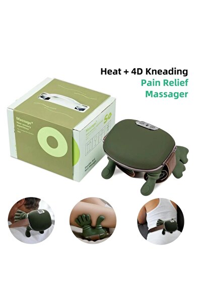 massage Portable Heat Therapy Neck and Shoulder Massager with 4D Kneading