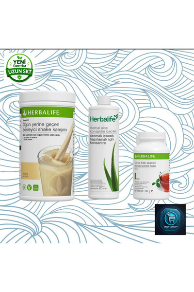 Herbalife Formula 1 nutritional shake mix 500 g + tea and herbal extract flav...