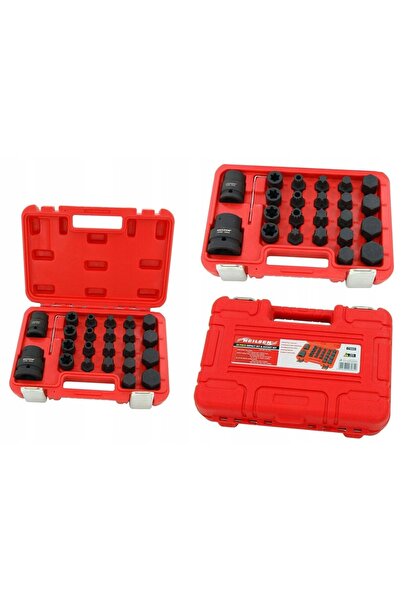 neilsen Set de chei Chei tubulare Biți hexagonali H14-H32 Torx T60-T100 Spline