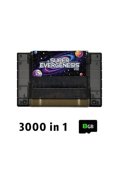 Choice1 بطاقة ألعاب بلاك سوبر إيفرجينيسيس 3000 في 1 إس إف سي مع نظام تشغيل V1...