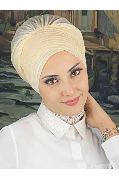 MY UKİYO STORE Tesettür Çok Drapeli Sade Abiye Bone Şal