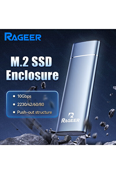 Choice علبة قرص صلب من RAGEER، علبة ألومنيوم لـ M.2 NVME SSD، علبة قرص صلب مت...