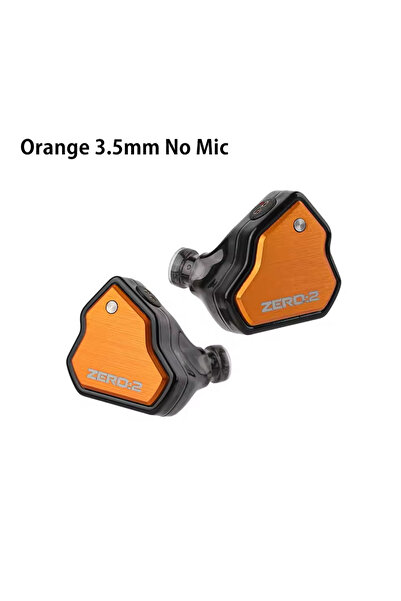 Choice سماعات أذن سلكية برتقالية 3.5 بدون ميكروفون 7Hz x Crinacle Zero 2، سما...