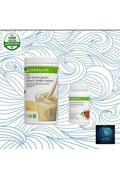 Herbalife Formül 1 Besleyici Shake Karışımı 500 g + Çay ve Bitki Ekstreli Aro...