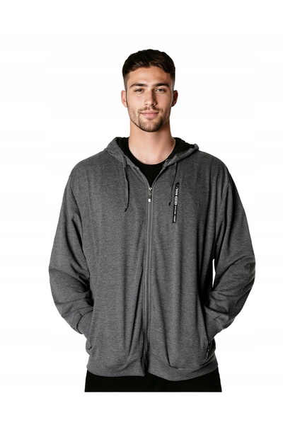 NO BRAND Hanorac sport mare din bumbac, casual, cu glugă, pentru bărbați 2838...