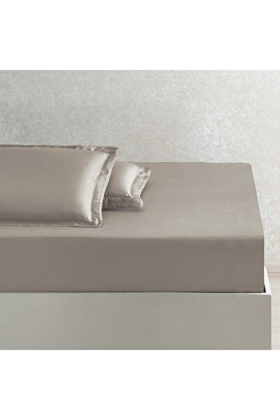 Linens X TENCEL™ Lyocell Çift Kişilik Lastikli Çarşaf Vizon