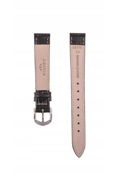 NO BRAND Curea din piele pentru ceasul Bisset Bs-110 - 14mm