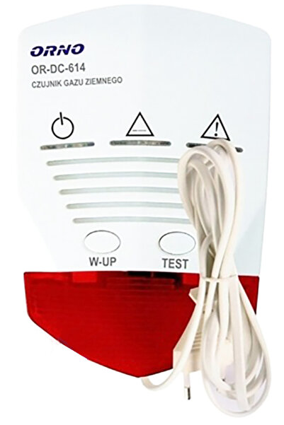Orno Senzor de gaz CO Detector de gaz Senzor cu fir Sirenă 230V LED