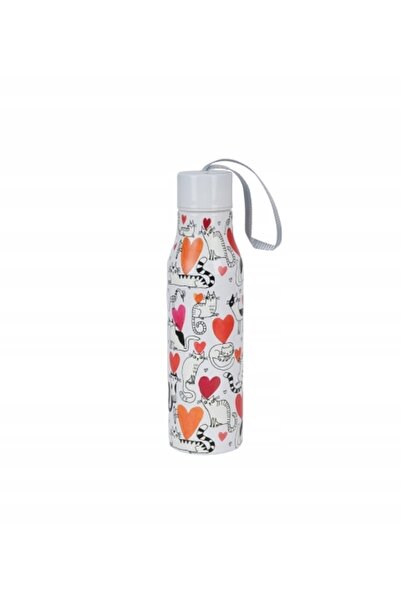 NO BRAND Termos pentru cutie cadou Lumea Pisicilor - Inimi 500 ml