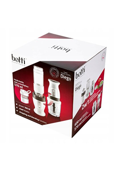 BOTTİVEGA MİLANO BLENDER MANUAL MULTIFUNCȚIONAL, MIXER, ROBOT DE BUCĂTĂRIE, S...