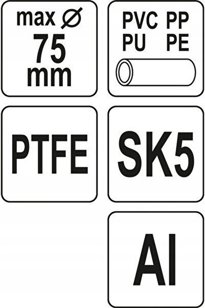 NO BRAND Foarfecă Obcinak pentru țevi PVC 75mm PTFE Yato Yt-22274