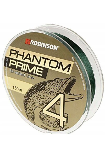 NO BRAND Fir împletit Robinson Phantom Prime X4 0.08 mm X 150 m Verde închis