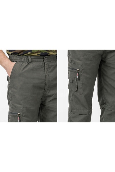 NO BRAND Pantaloni bărbați convertibili cargo de trekking 72t-02 L