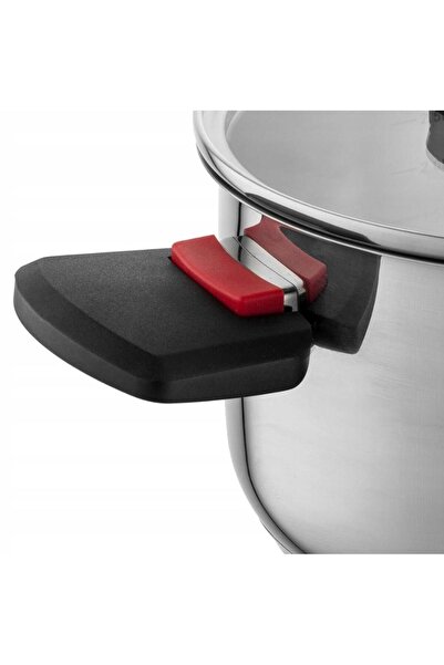 NO BRAND Set de ghivece Florina Space 6 piese. Mânere pliabile din inox de Ma...