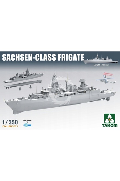 NO BRAND Takom 6001 3 în 1 Fregată Clasa Sachsen 1/350 Kit Model de Asamblat