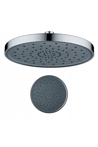 NO BRAND Pară de duș rotundă Caldo D01Crbl Crom 250mm Push-Clean