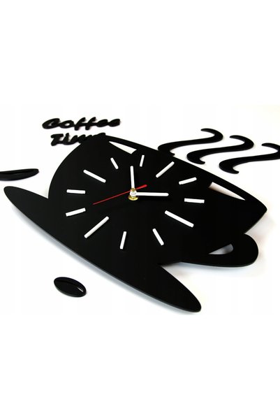 NO BRAND Ceas de perete Volan Negru 64cm