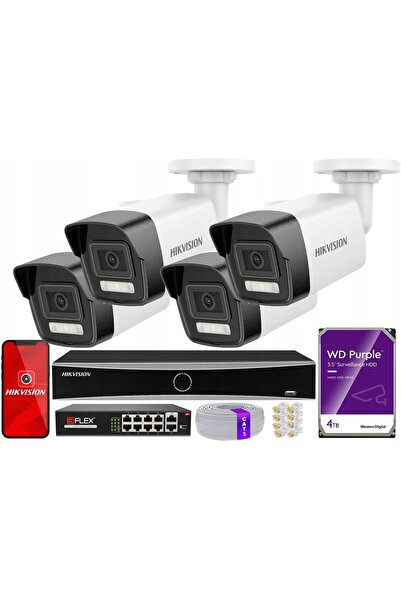 Hikvision Cameră IP 8Mpx 4K DS-2CD1083G2-LIUF de exterior Smart Hybrid Light